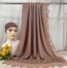 HY002  Elegant Plain Breathable Modal Hijab + Undercap Set