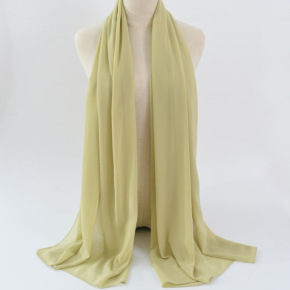 G50 132 warna Tudung chiffon mutiara