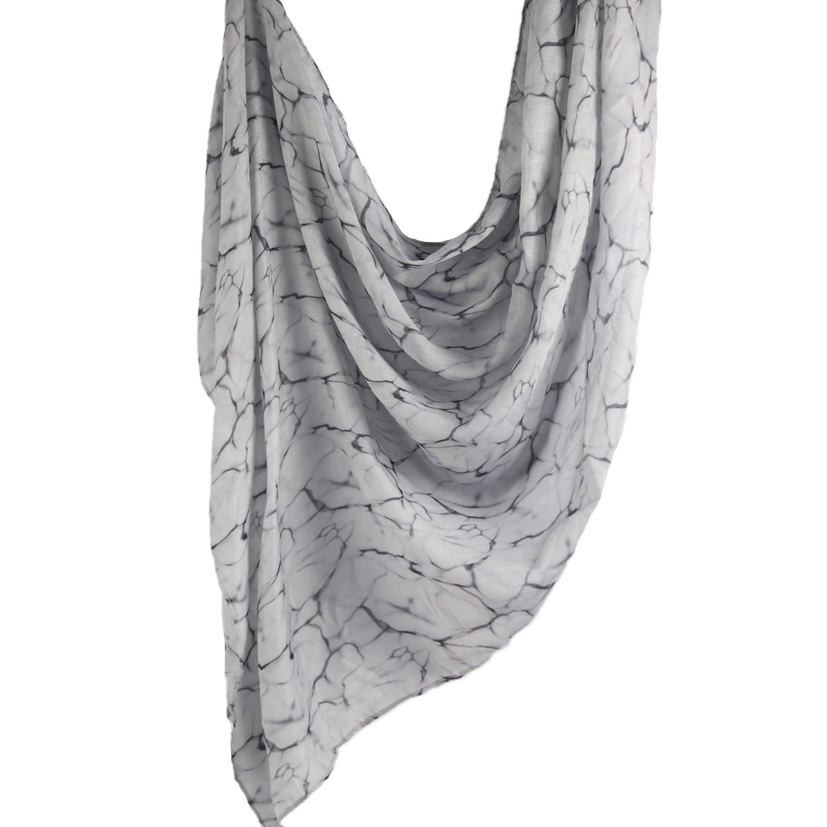 WJ001  Printed Tie-Dye Polyester Long Hijab