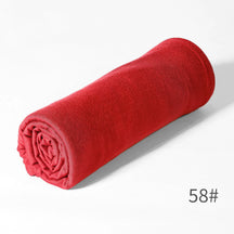 GRD14  Plain Asymmetric Mercerized Cotton Jersey Wrap Hijab