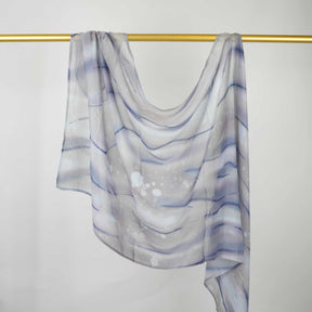 BF007  Polyester-cotton tie-dye watercolor hijab