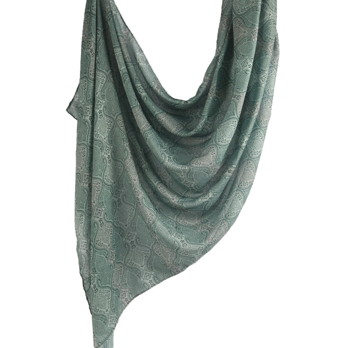 WJ001  Printed Tie-Dye Polyester Long Hijab