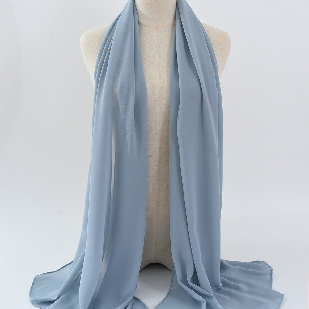 G50 132 warna Tudung chiffon mutiara