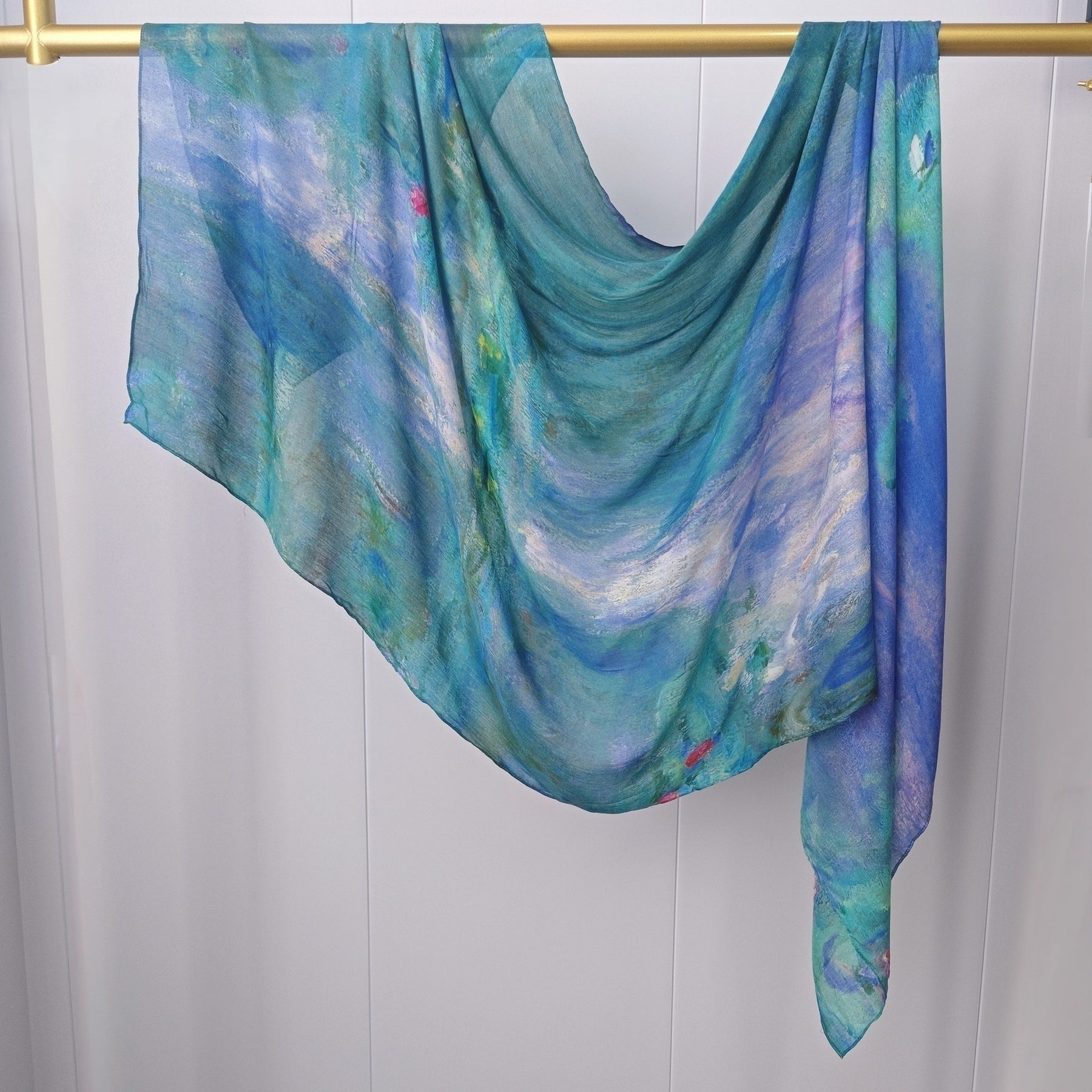 JB020  Fashion Single Stitch Printed Modal Hijab