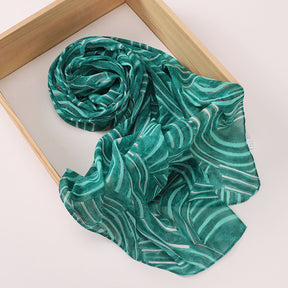 MSL358  Rose flower print hijab (MOQ:2 pieces)