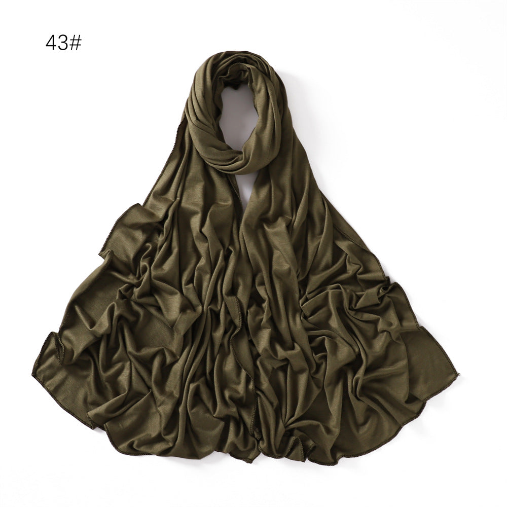 YZ101  Small-Size Plain Mercerized Cotton Jersey Hijab