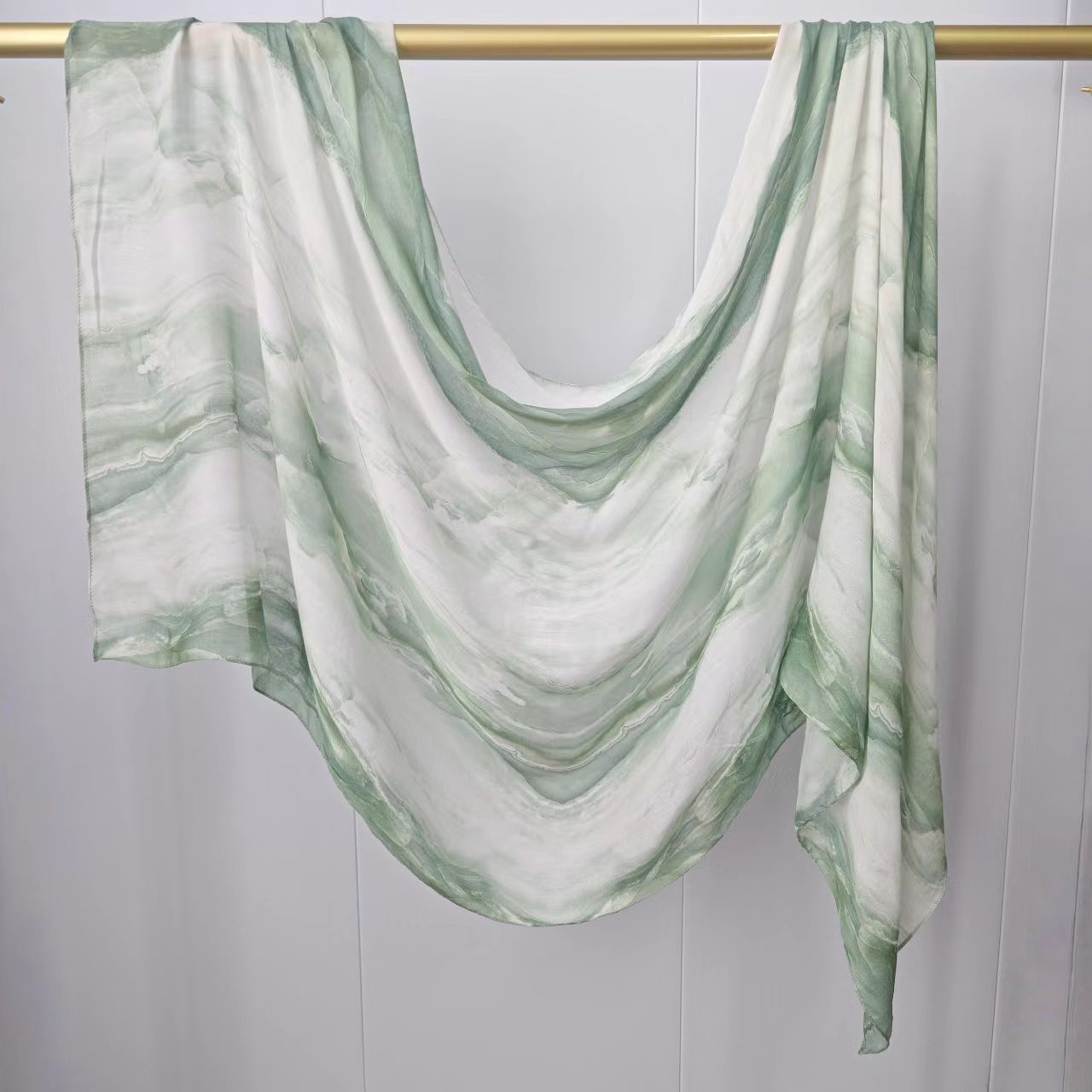 JB020  Fashion Single Stitch Printed Modal Hijab