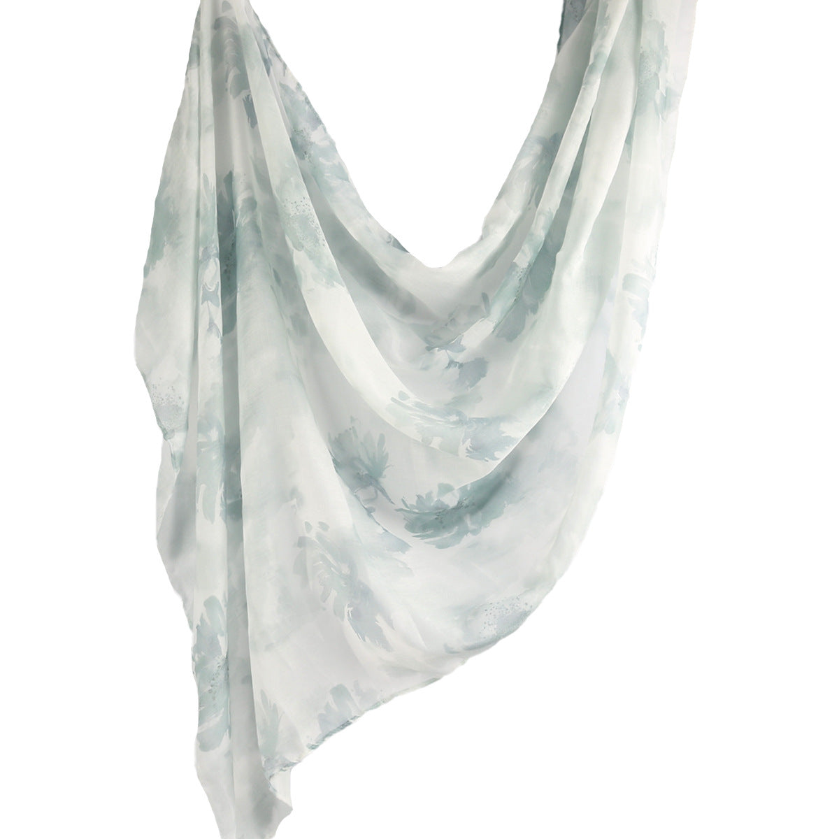 WJ001  Printed Tie-Dye Polyester Long Hijab