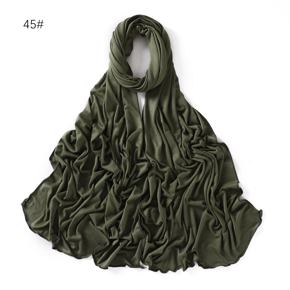 YZ101  Small-Size Plain Mercerized Cotton Jersey Hijab