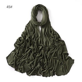 YZ101  Small-Size Plain Mercerized Cotton Jersey Hijab