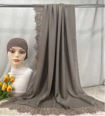 HY002  Elegant Plain Breathable Modal Hijab + Undercap Set