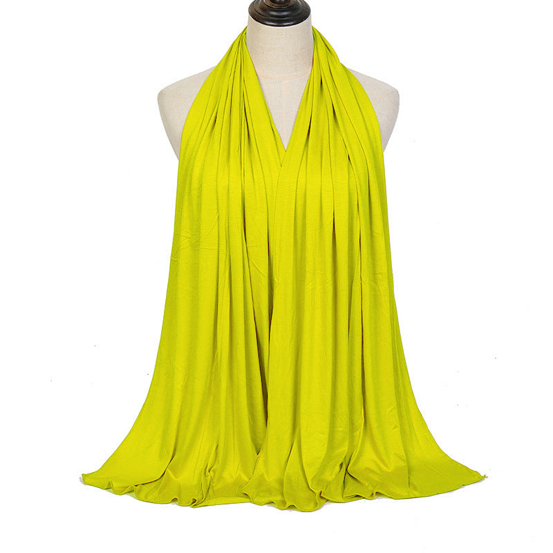 YW125  Modal solid color long scarf