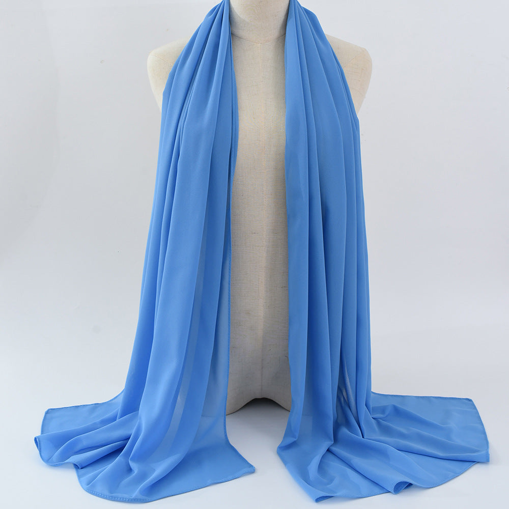 G50 132 warna Tudung chiffon mutiara