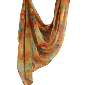 WJ001  Printed Tie-Dye Polyester Long Hijab