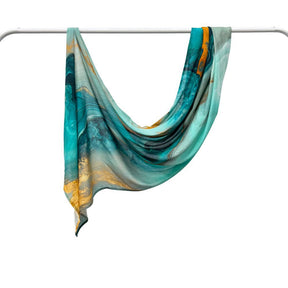 WJ002 Printed Double Stitch Modal Hijab