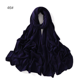YZ101  Small-Size Plain Mercerized Cotton Jersey Hijab