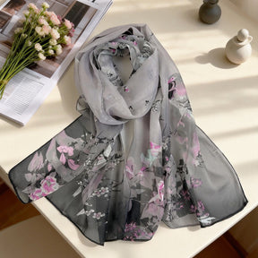 XX2001   Versatile Printed Chiffon Scarf