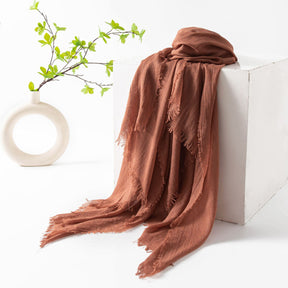 FH24-5559 Cotton and linen scarf for women in spring and autumn hijab/Scarf