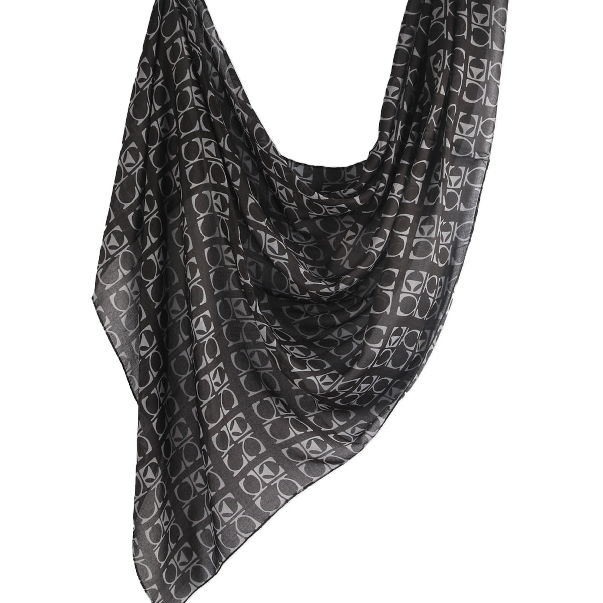WJ001  Printed Tie-Dye Polyester Long Hijab