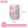 #39-Pink Coarse Mesh Cylinder （22*33cm）