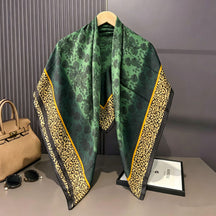 S11001  110*110 cm Printed Silk-Look Large Square Scarf