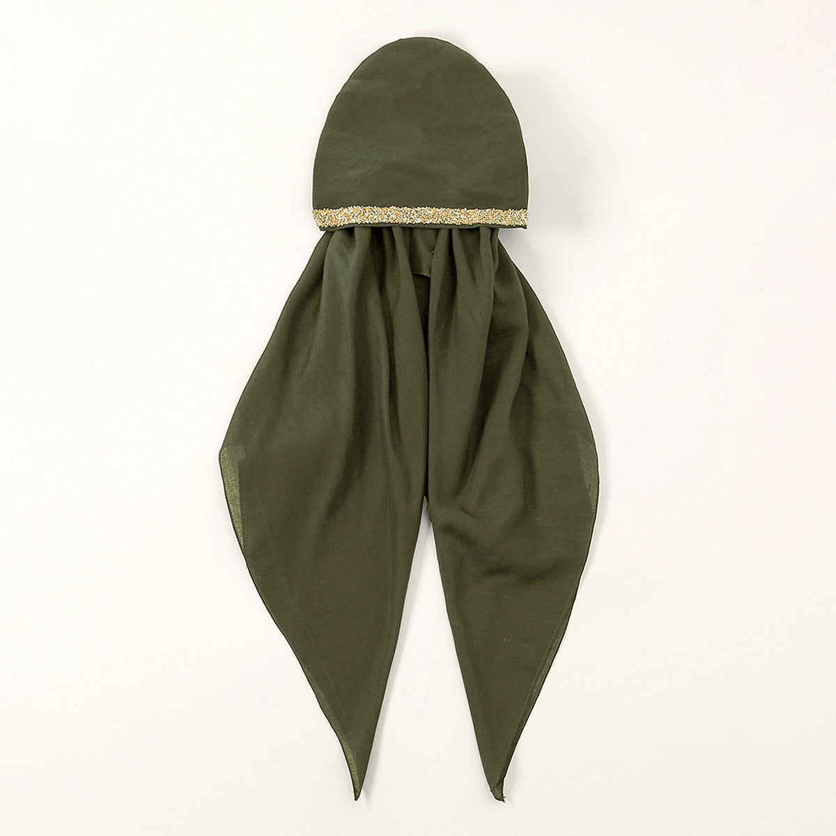 RS009  Rhinestone Bucket Hat Scarf