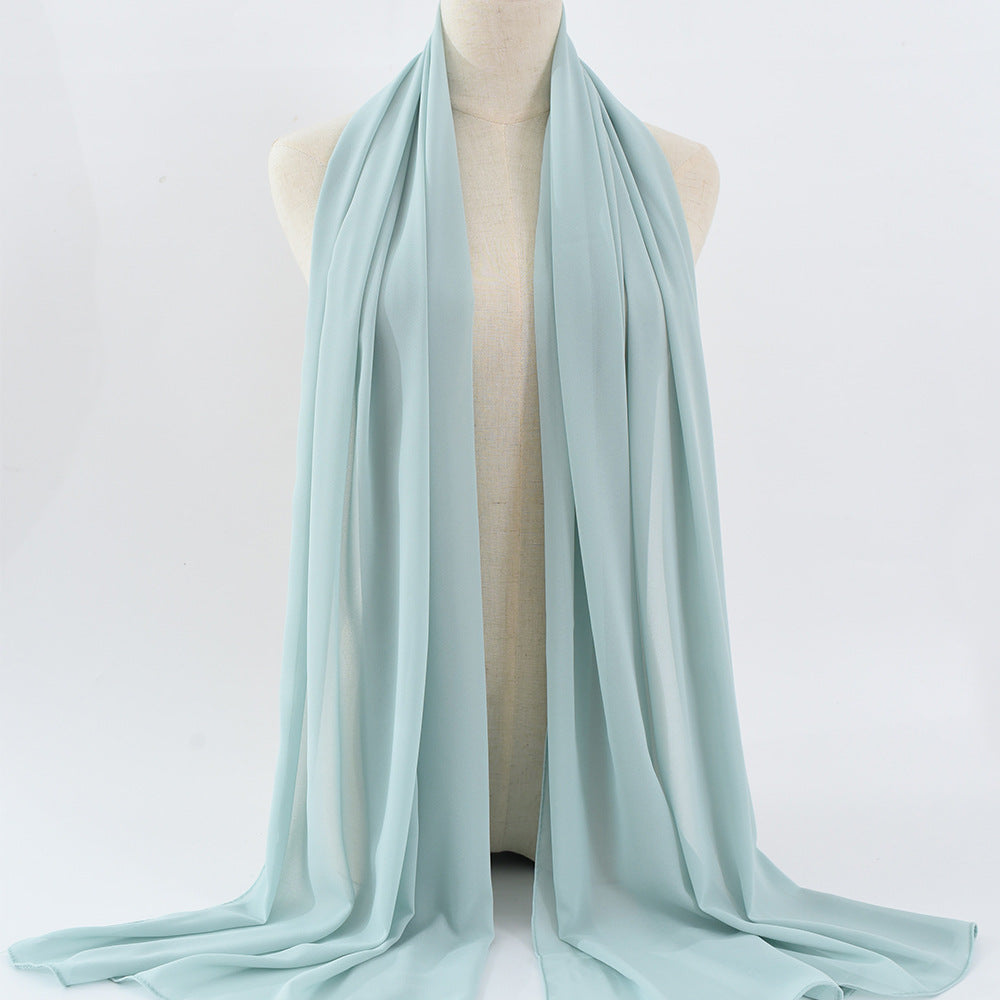 G50 132 warna Tudung chiffon mutiara