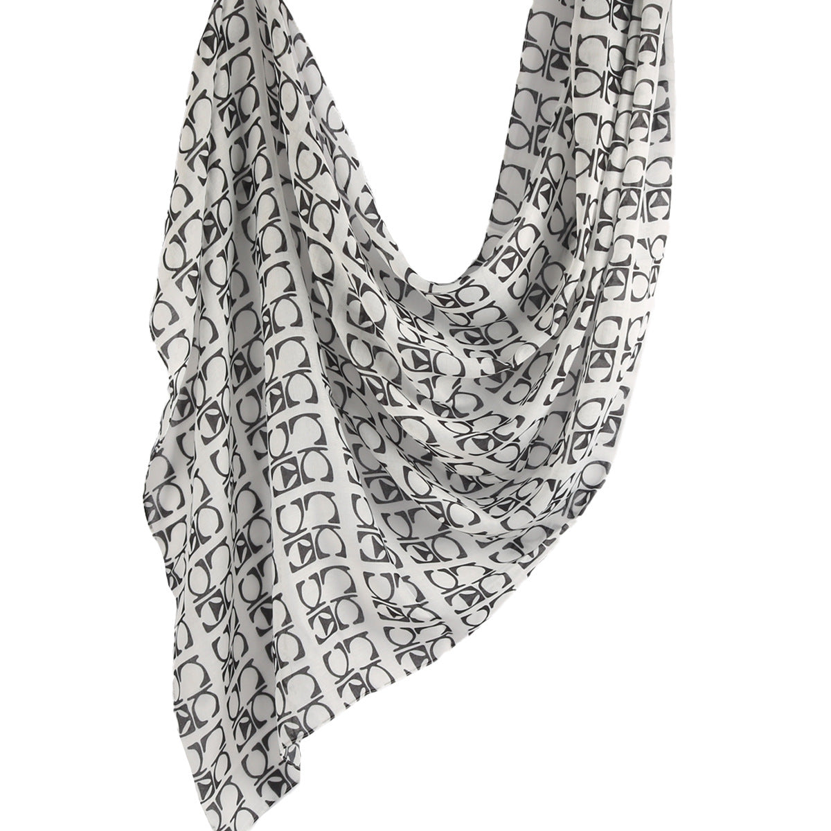 WJ001  Printed Tie-Dye Polyester Long Hijab