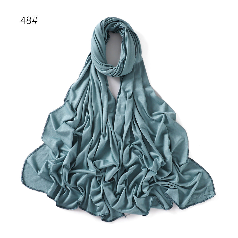 YZ101  Small-Size Plain Mercerized Cotton Jersey Hijab