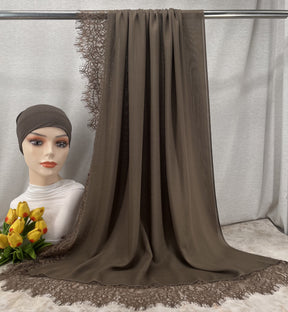 HY002  Elegant Plain Breathable Modal Hijab + Undercap Set