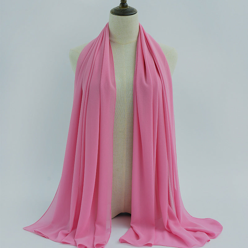 G50 132 warna Tudung chiffon mutiara