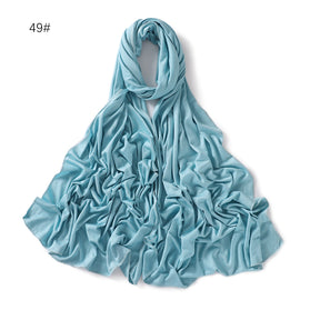 YZ101  Small-Size Plain Mercerized Cotton Jersey Hijab