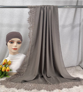 HY002  Elegant Plain Breathable Modal Hijab + Undercap Set