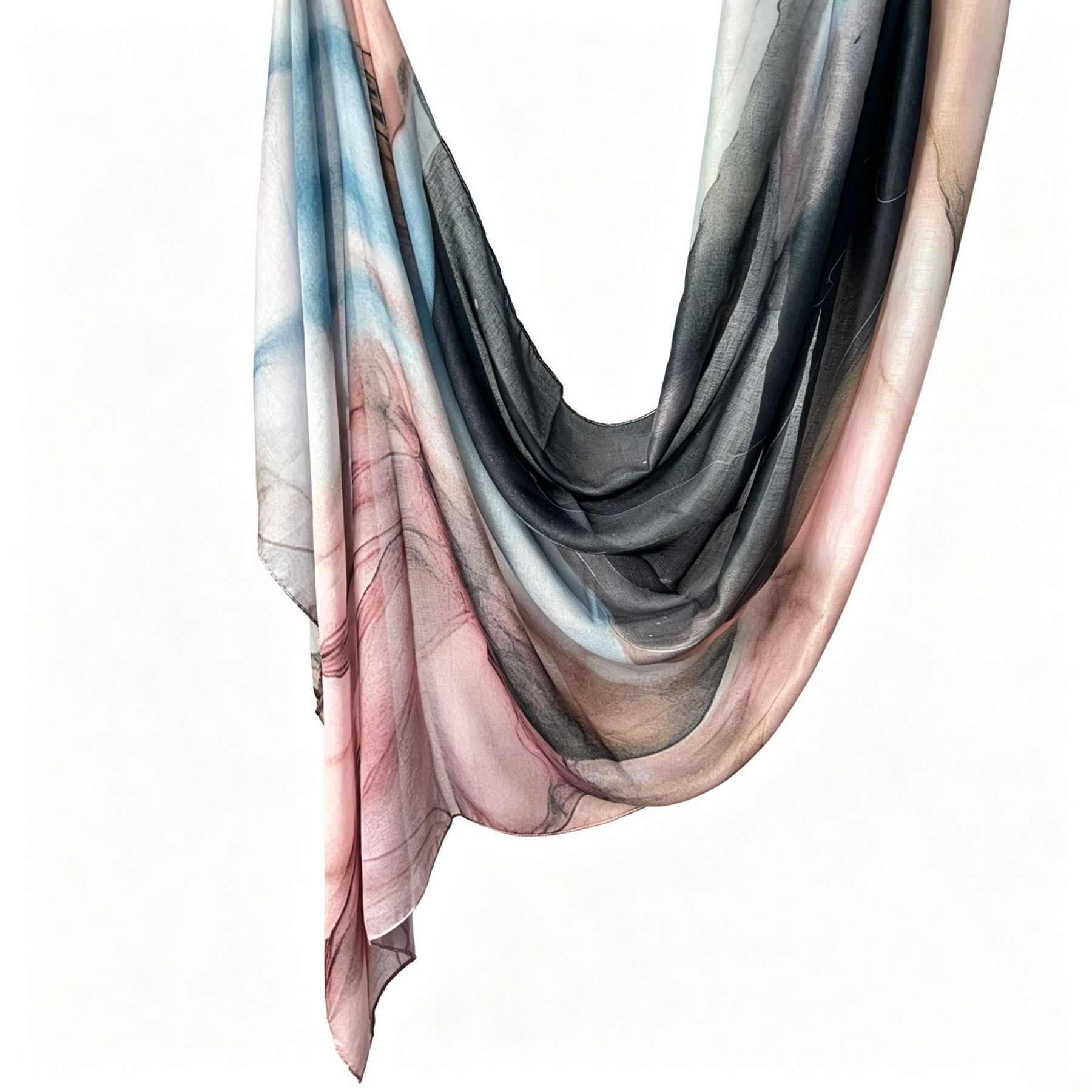 JB030 Printed Double-Sided Polyester Cotton Hijab