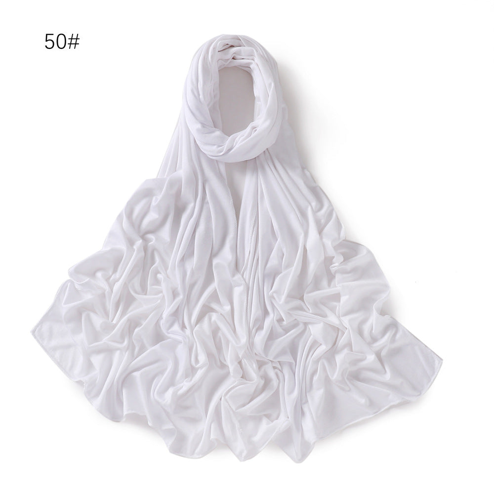 YZ101  Small-Size Plain Mercerized Cotton Jersey Hijab