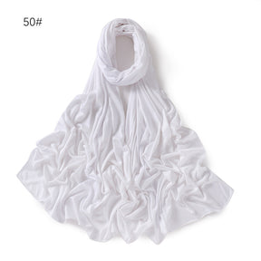 YZ101  Small-Size Plain Mercerized Cotton Jersey Hijab