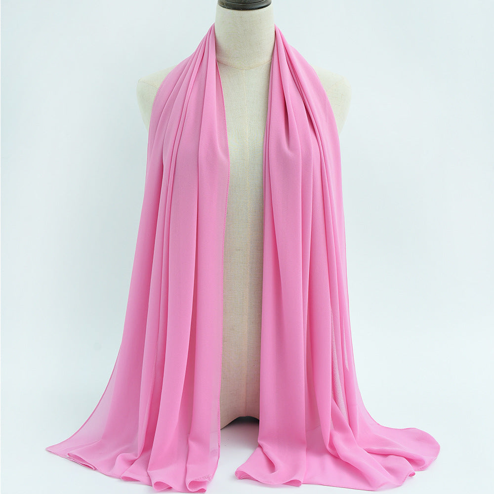G50 132 warna Tudung chiffon mutiara