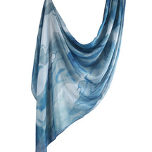 WJ001  Printed Tie-Dye Polyester Long Hijab