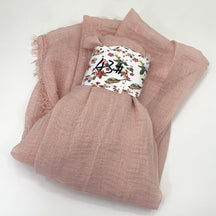 WJ01  Plain Seersucker Crinkle Fringe Edge Large Hijab