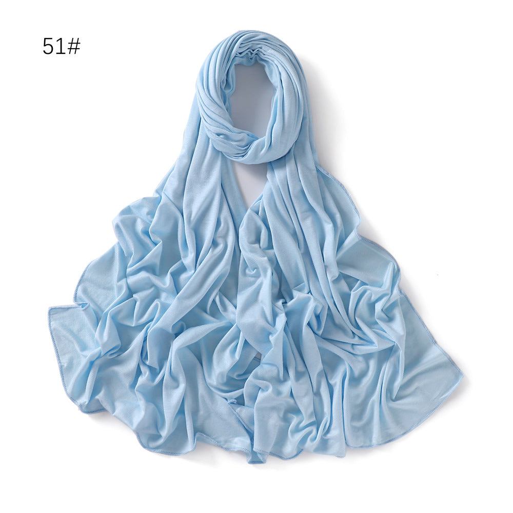 YZ101  Small-Size Plain Mercerized Cotton Jersey Hijab
