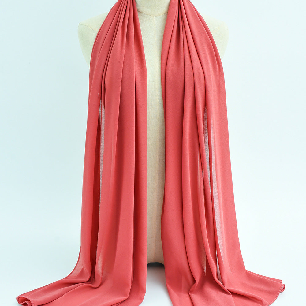 G50 132 warna Tudung chiffon mutiara