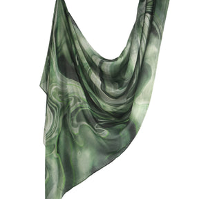WJ001  Printed Tie-Dye Polyester Long Hijab