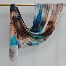 JBWJ001  Ultra-Soft Cloud Stretch Watercolor Print Hijab