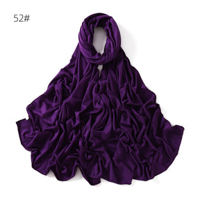 YZ101  Small-Size Plain Mercerized Cotton Jersey Hijab