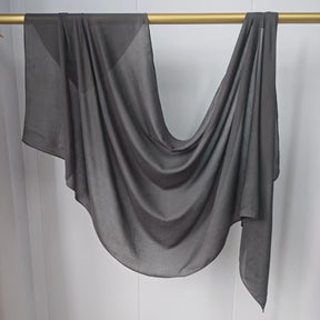 JBWJ002  30S Modal Breathable Plain Single Stitch Hijab