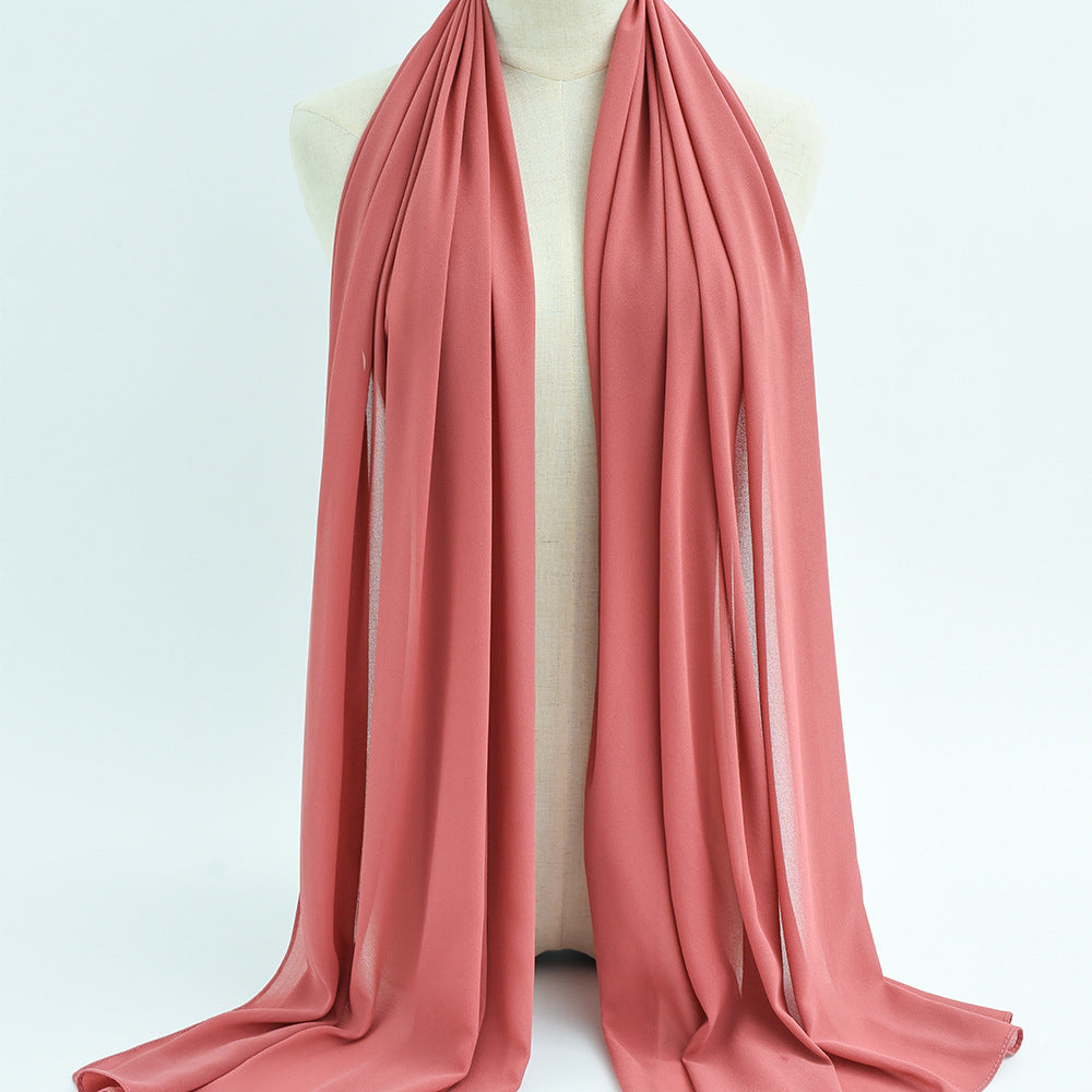 G50 132 warna Tudung chiffon mutiara