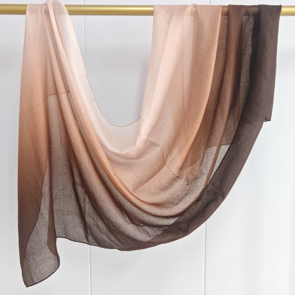 JB030  Printed Double-Sided Dye Penetration Soft Hijab