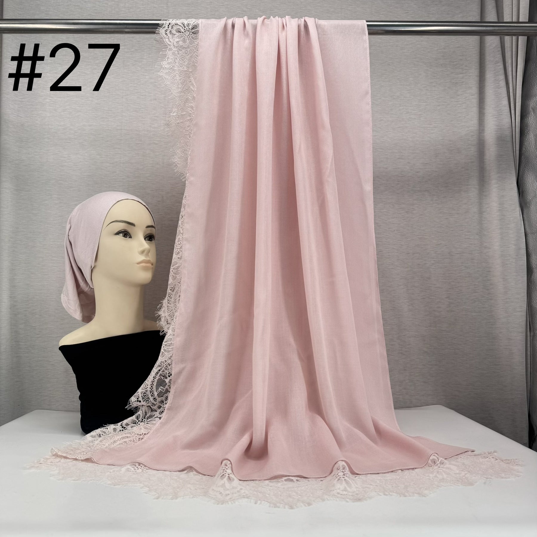 HY002  Elegant Plain Breathable Modal Hijab + Undercap Set