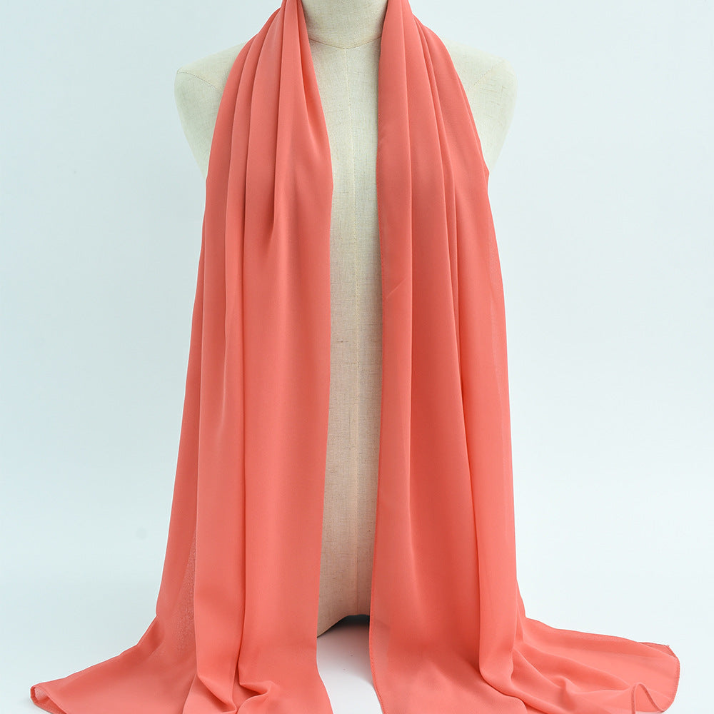 G50 132 warna Tudung chiffon mutiara