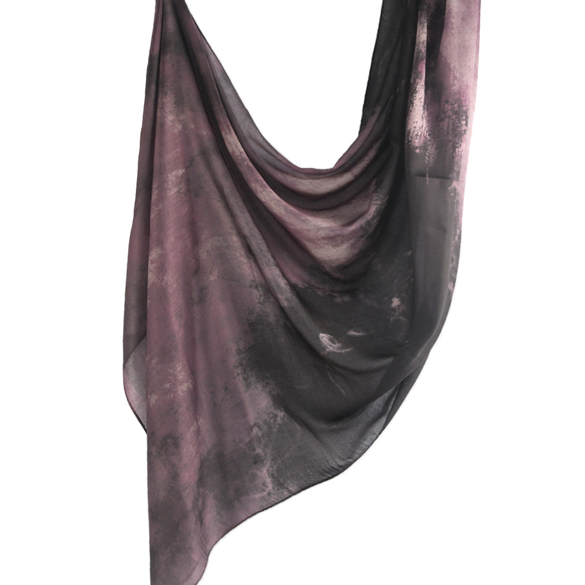 WJ001  Printed Tie-Dye Polyester Long Hijab